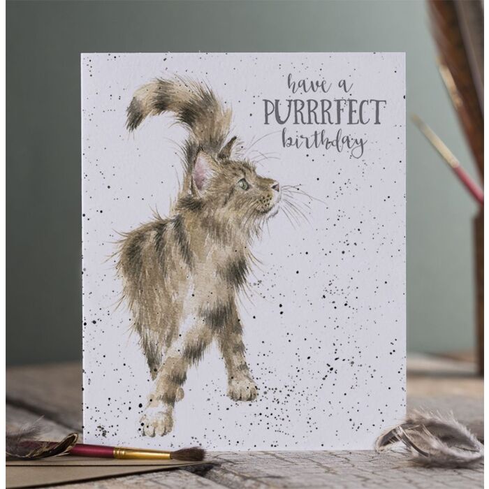 Wrendale Designs "Just Purrrfect" Cat Birthday Card